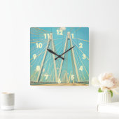 Horloge Carrée Le pont Fred Hartman (Maison)