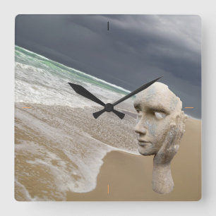 Horloge Carrée Le Porge3, Nouvelle Aquitaine, France.