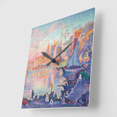 Horloge Carrée Le Port de Saint-Tropez, Signac (Angle)