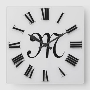 Horloge Carrée Le Roman de Gray Black Monogram