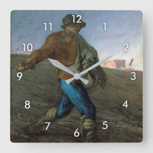 Horloge Carrée Le Sower, Jean-François Millet