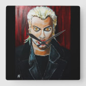 Horloge Carrée Le tableau de vampire par Alfred Fox (Recto)