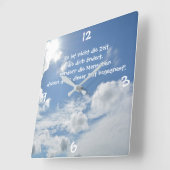 Horloge Carrée Le temps... ... (Angle)