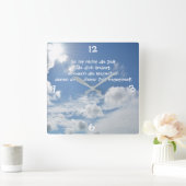 Horloge Carrée Le temps... ... (Maison)