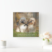 Horloge Carrée Le temps pour les garçons (Maison)