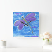 Horloge Carrée Le temps que vous aimez perdre...n'est pas du temp (Maison)