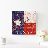 Horloge Carrée Le Texas (Maison)