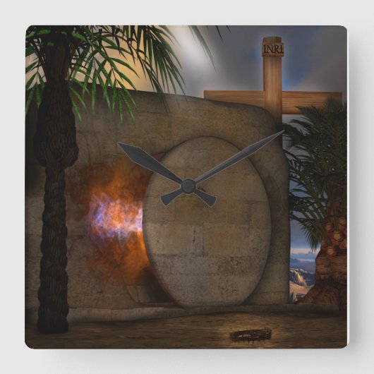 Horloge Carrée Le tombeau (Recto)