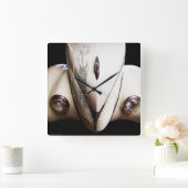 Horloge Carrée Le tour de Marilyn (Maison)