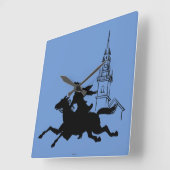 Horloge Carrée Le tour de Paul Revere (Angle)