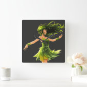 Horloge Carrée Le Whisper of the Wind (Maison)