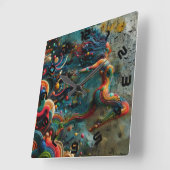 Horloge Carrée Leap (Angle)