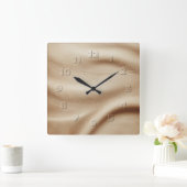 Horloge Carrée leather look (Maison)