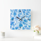 Horloge Carrée L'eau tachetée (Maison)