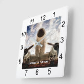 Horloge Carrée Legend of the sky customizable (Angle)