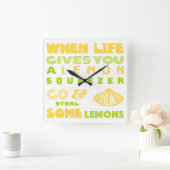 Horloge Carrée Lemon Squeezer (Maison)