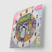 Horloge Carrée Lemonade (Angle)