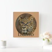 Horloge Carrée Leopard Lovers (Maison)