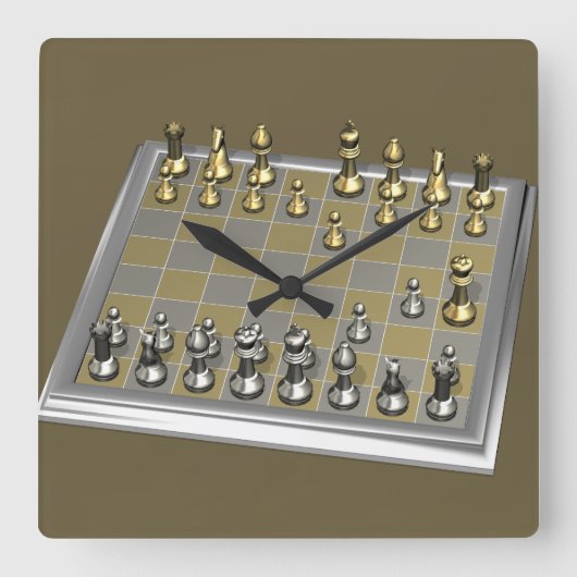 Horloge Carrée L'Époux (Recto)