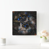 Horloge Carrée Les anges dans le tunnel des âmes (Maison)