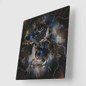 Horloge Carrée Les anges dans le tunnel des âmes (Angle)