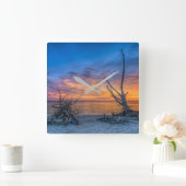 Horloge Carrée Les arbres d'amant (Maison)