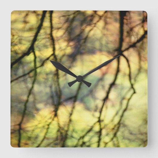 Horloge Carrée Les arbres en pleurs (Recto)