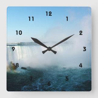 Horloge Carrée Les chutes du Niagara.