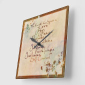 Horloge Carrée Les Fruits de l'esprit (Angle)