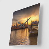 Horloge Carrée Les monuments | Big Ben & Chambres du Parlement (Angle)