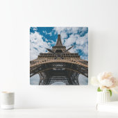 Horloge Carrée Les monuments | Regard sur la Tour Eiffel (Maison)
