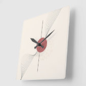 Horloge Carrée Les murs Abstraits (Angle)