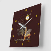 Horloge Carrée Les nuits assyriennes (Angle)