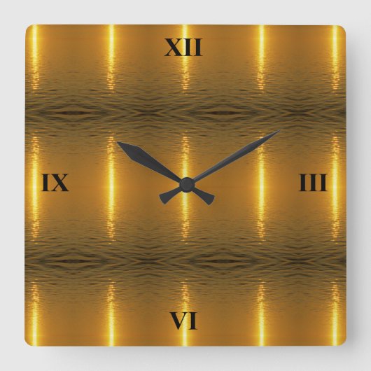 Horloge Carrée Les Ondes suédoises (Recto)