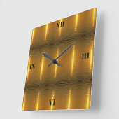Horloge Carrée Les Ondes suédoises (Angle)