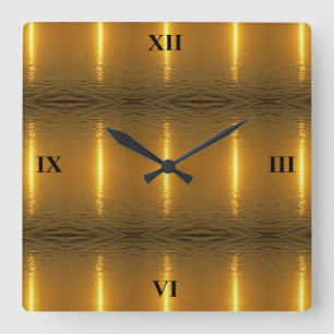 Horloge Carrée Les Ondes suédoises