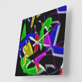 Horloge Carrée Les Padern Paintings (Angle)