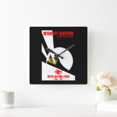 Horloge Carrée Les passionnés de train ferroviaire britannique (Maison)