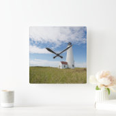 Horloge Carrée Les phares | Massachusetts de phare (Maison)