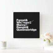 Horloge Carrée Les projets (Maison)