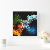 Horloge Carrée Les Quatre (Maison)