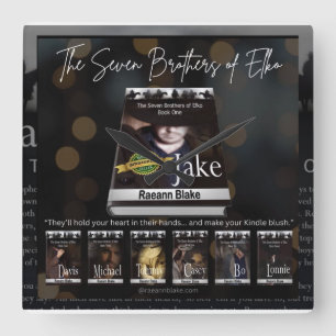 Horloge Carrée Les sept frères de l'horloge murale d'Elko