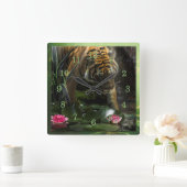 HORLOGE CARRÉE LES TIGRES DE LA PAIX SAUVAGE (Maison)