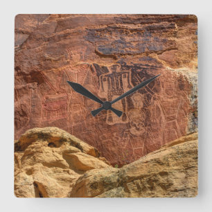 Horloge Carrée Les trois Rois Petroglyph - ranch de Mcconkie -
