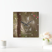 Horloge Carrée Les Versets de Soul (Maison)