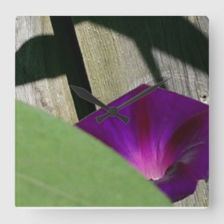 Horloge Carrée L'été fleurit l'horloge murale