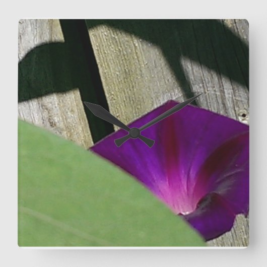 Horloge Carrée L'été fleurit l'horloge murale (Recto)