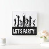 HORLOGE CARRÉE "LET'S PARTY" DANCERS (Maison)