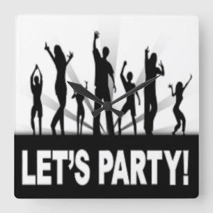 HORLOGE CARRÉE "LET'S PARTY" DANCERS