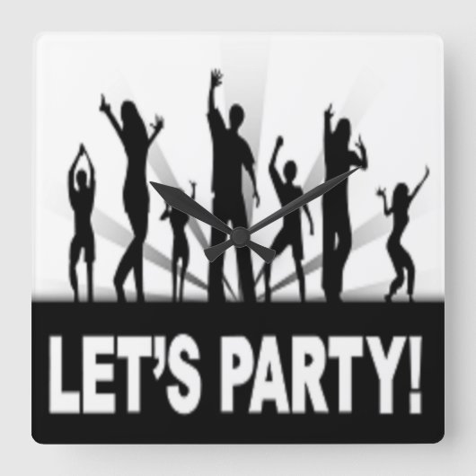 HORLOGE CARRÉE "LET'S PARTY" DANCERS (Recto)